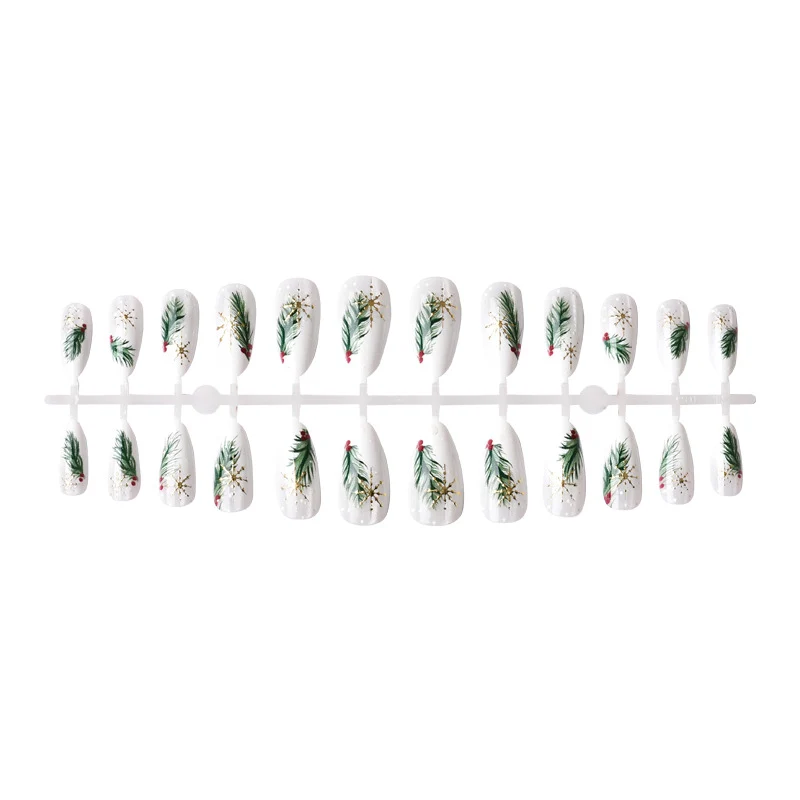 Festliche Botanische Press-On Nail Art Karnz
