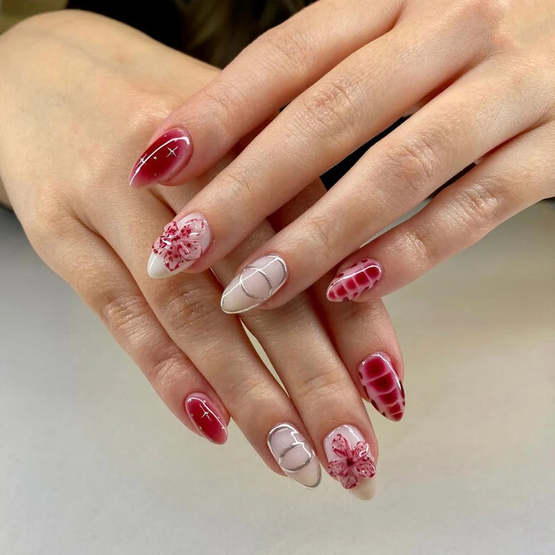 Künstlerisches Stiletto-Nagelkunst-Set Karnz