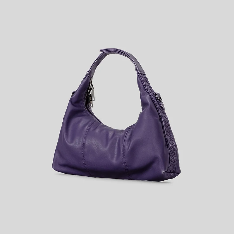 Geflochtene Handheld-Ledertasche