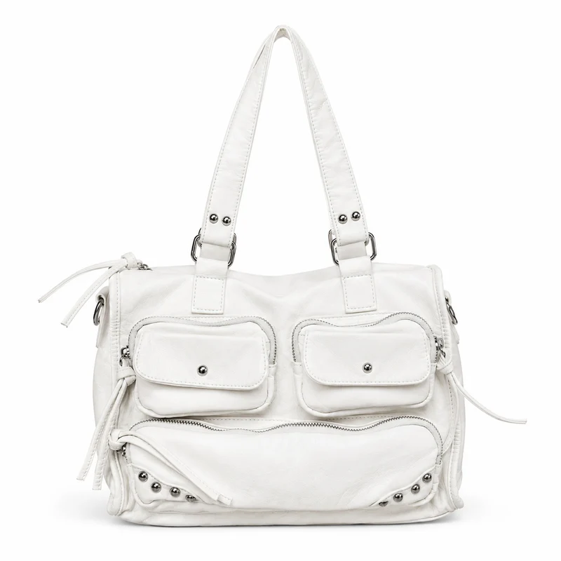 Multitaschen-Leder-Satteltasche
