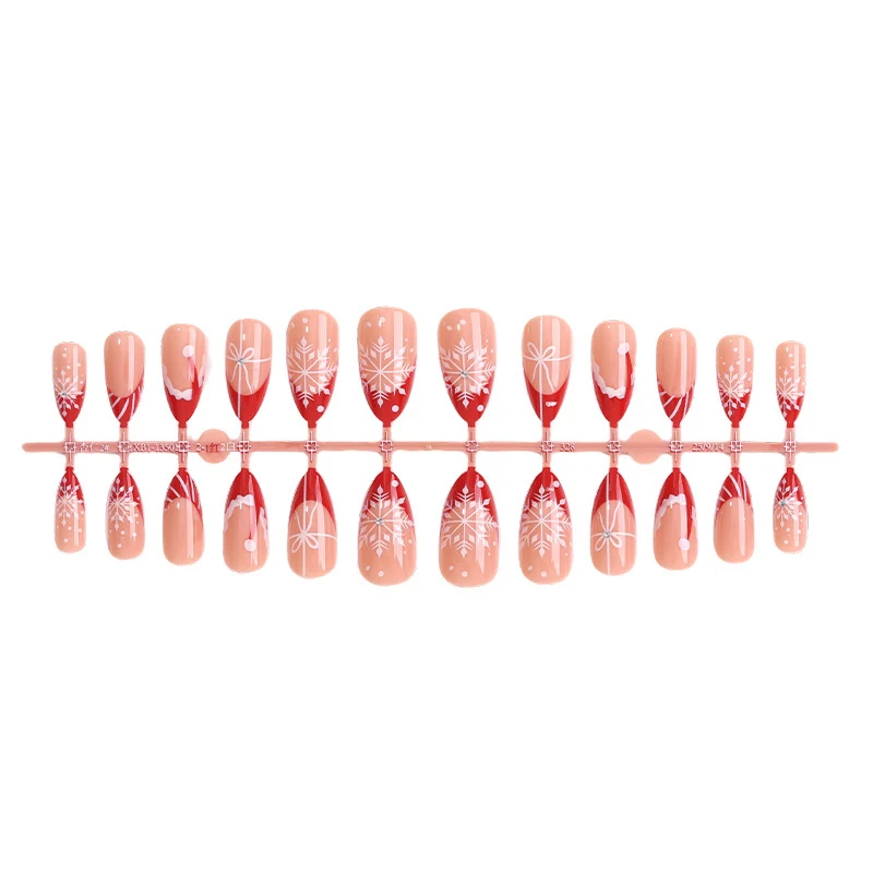 Festliches Themen-Press-On-Nagelkunst-Set mit Feiertagsdesigns Karnz