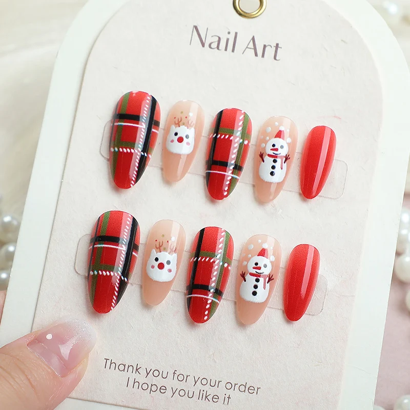 Festliches Thema Press-On Nagelkunst Set Karnz 1790636706