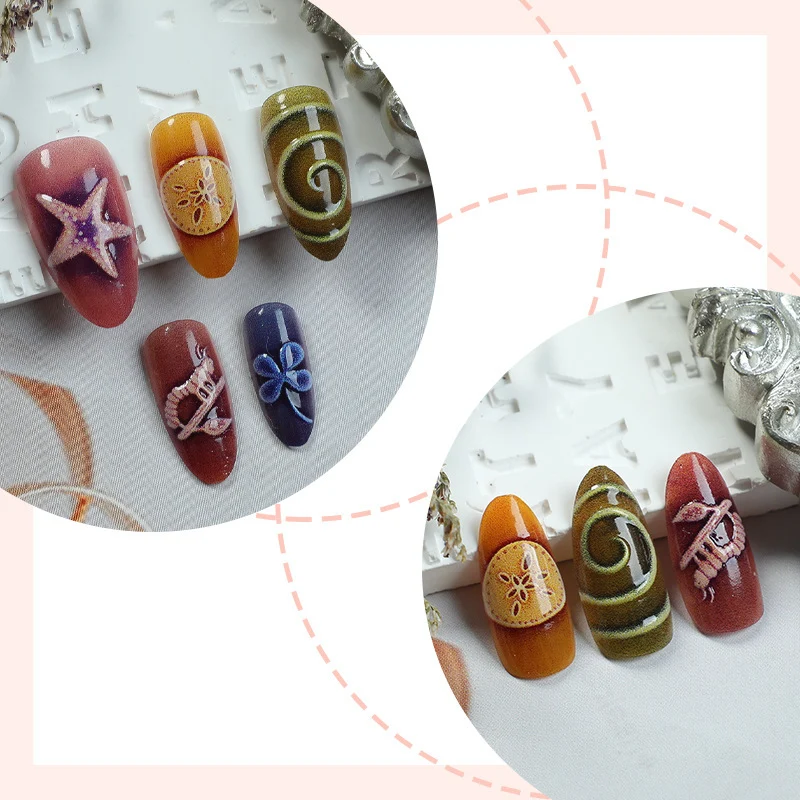 Künstlerisches Skulptiertes Nagelkunstset Karnz