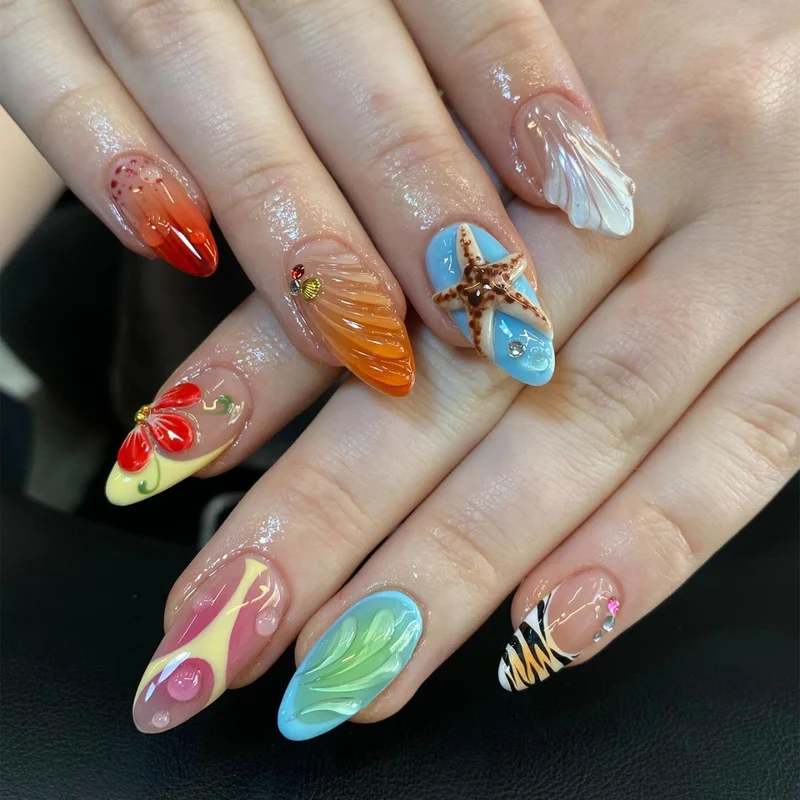 Künstlerisches Harz-Nagelkunstset Karnz
