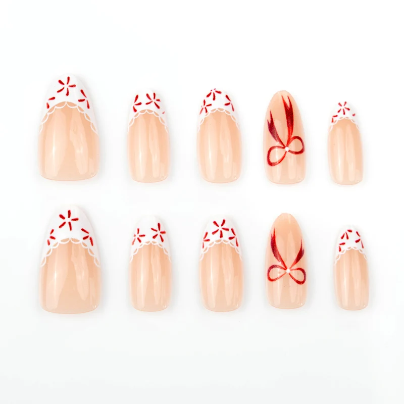 Elegantes, urlaubsinspiriertes Press-On-Nagelkunstset Karnz