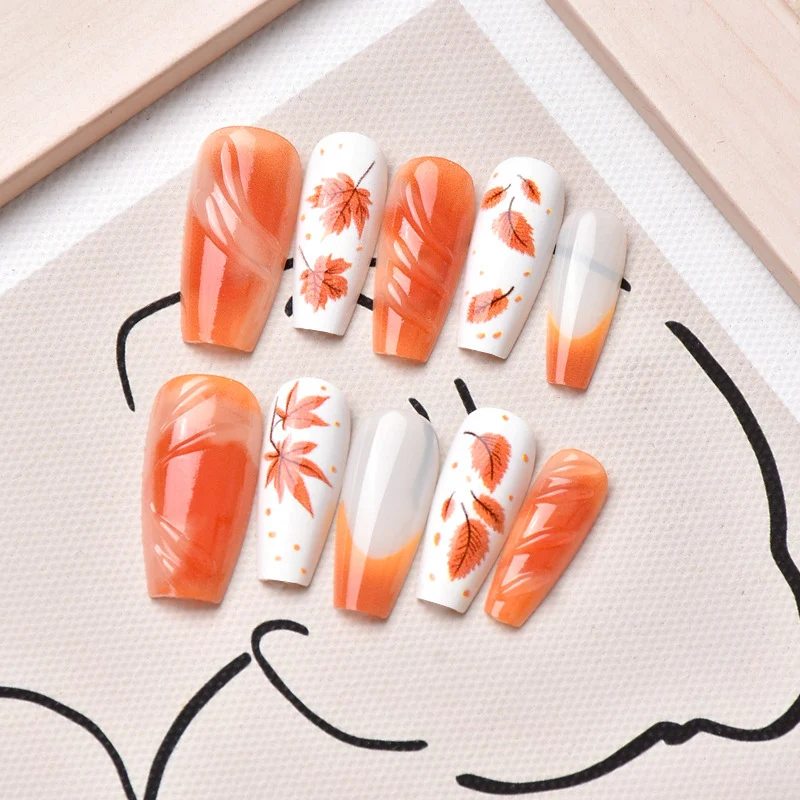 Herbst-Themen Press-On Nagelkunst Set Karnz