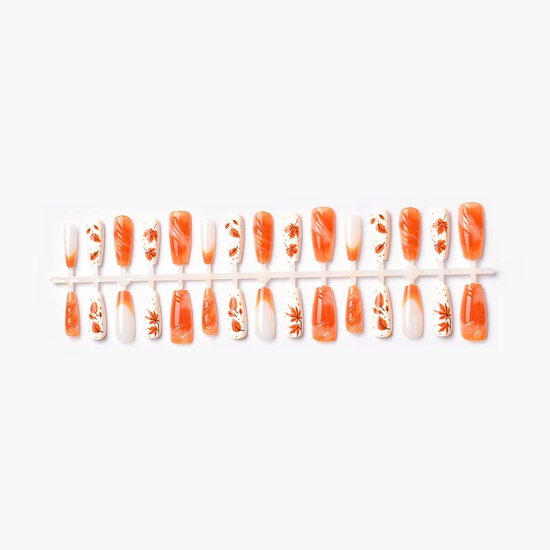Herbst-Themen Press-On Nagelkunst Set Karnz