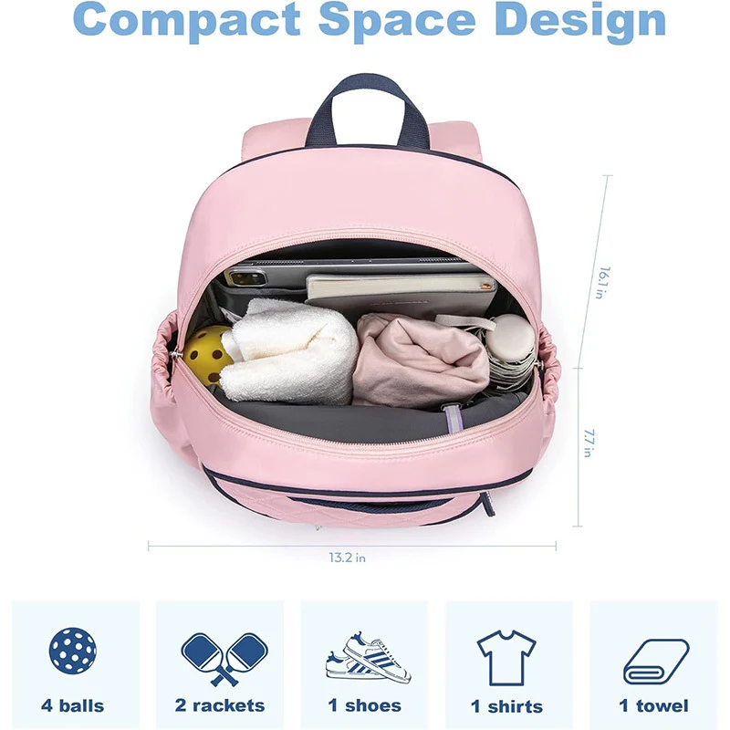 Multifunktionaler Tennis-Rucksack mit Separatem Schuh- und Schlägerfach Karnz