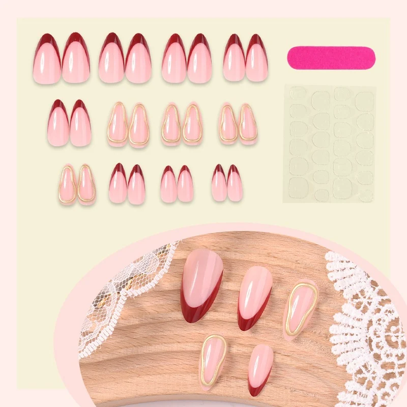 Kunstnagelset mit stilvollen Designs Karnz