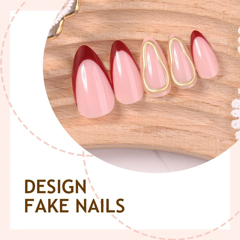 Kunstnagelset mit stilvollen Designs Karnz