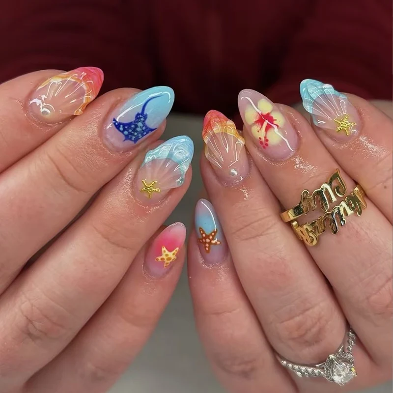 Kunstnagelset mit maritimen Motiven und hochwertigem Design Karnz