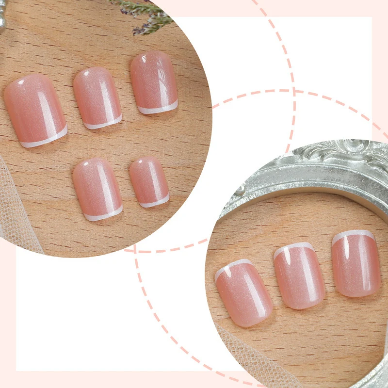 Kunstnagelset mit zartem Rosé-Finish Karnz