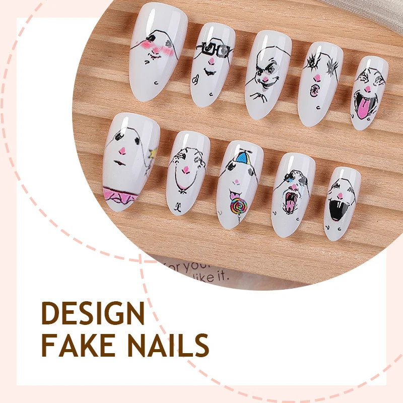 Kunstnagelset mit verspieltem Tierdesign Karnz