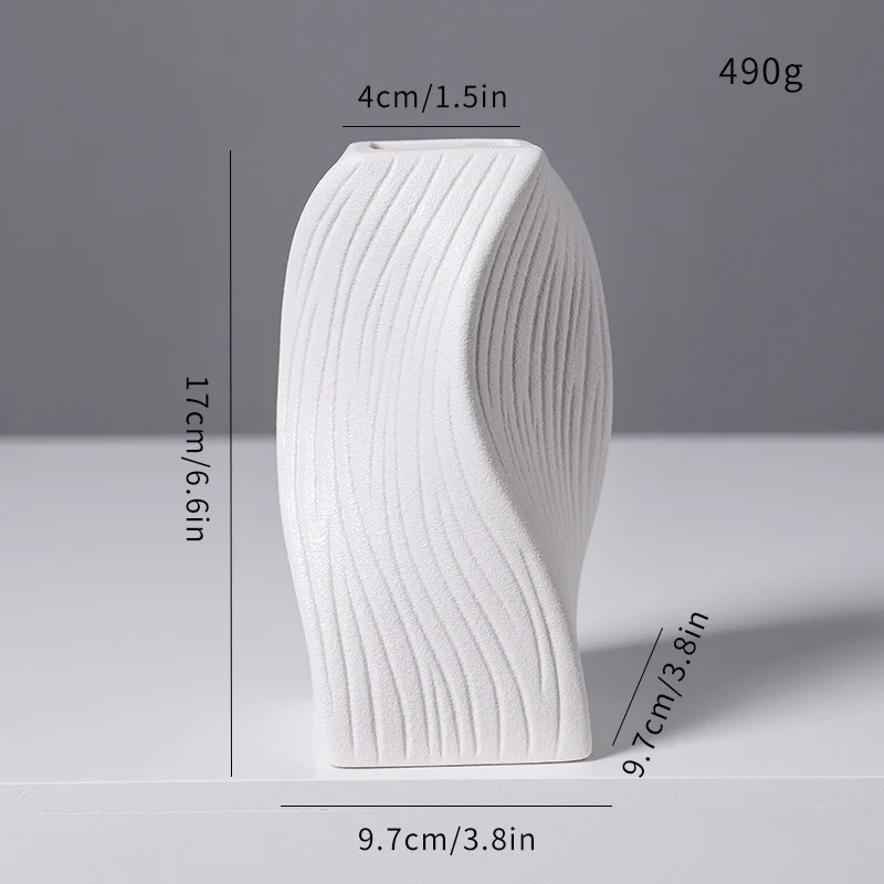 Moderne abstrakte skulpturale Vase Karnz