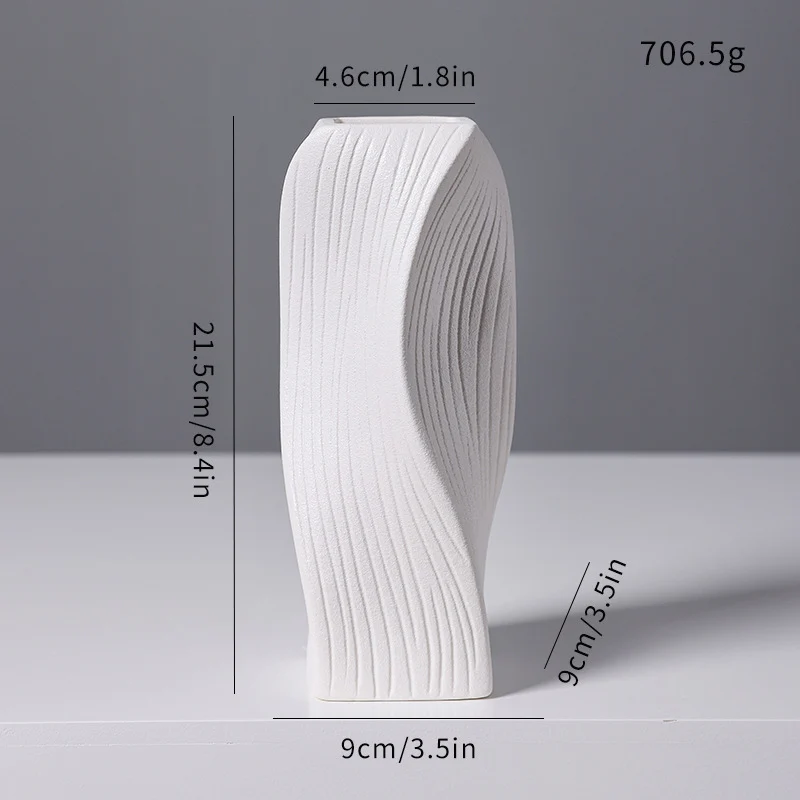 Moderne abstrakte skulpturale Vase Karnz