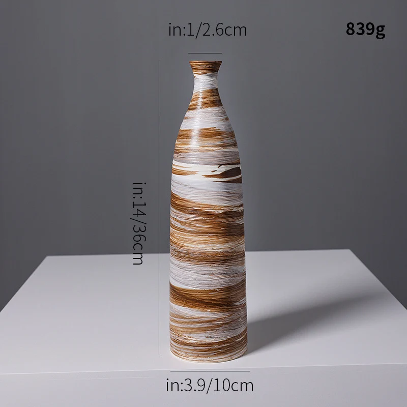 Künstlerische Spiraldesign Keramikvase Karnz
