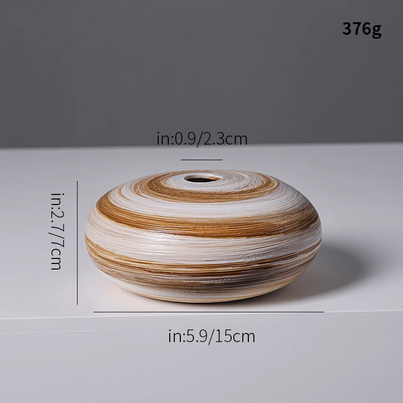 Künstlerische Spiraldesign Keramikvase Karnz