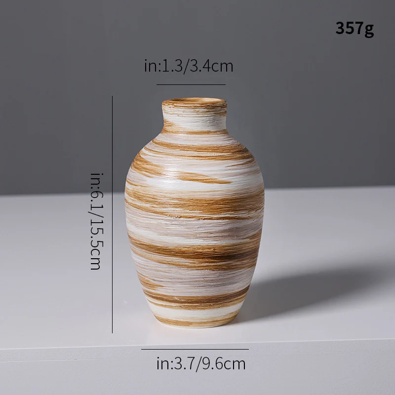 Künstlerische Spiraldesign Keramikvase Karnz