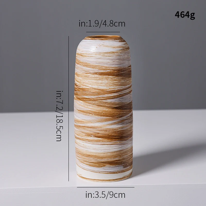 Künstlerische Spiraldesign Keramikvase Karnz