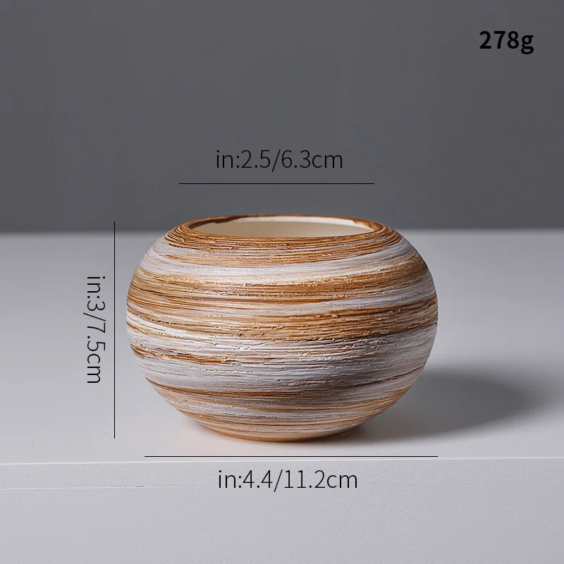 Künstlerische Spiraldesign Keramikvase Karnz