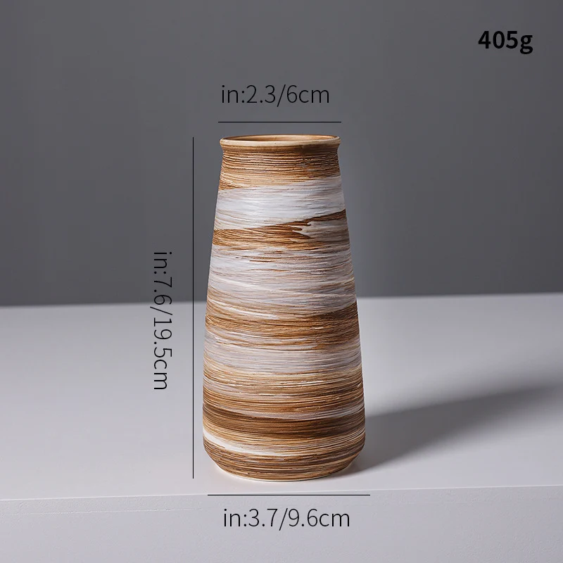 Künstlerische Spiraldesign Keramikvase Karnz