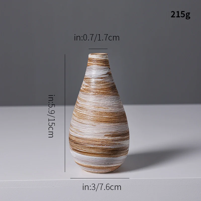 Künstlerische Spiraldesign Keramikvase Karnz