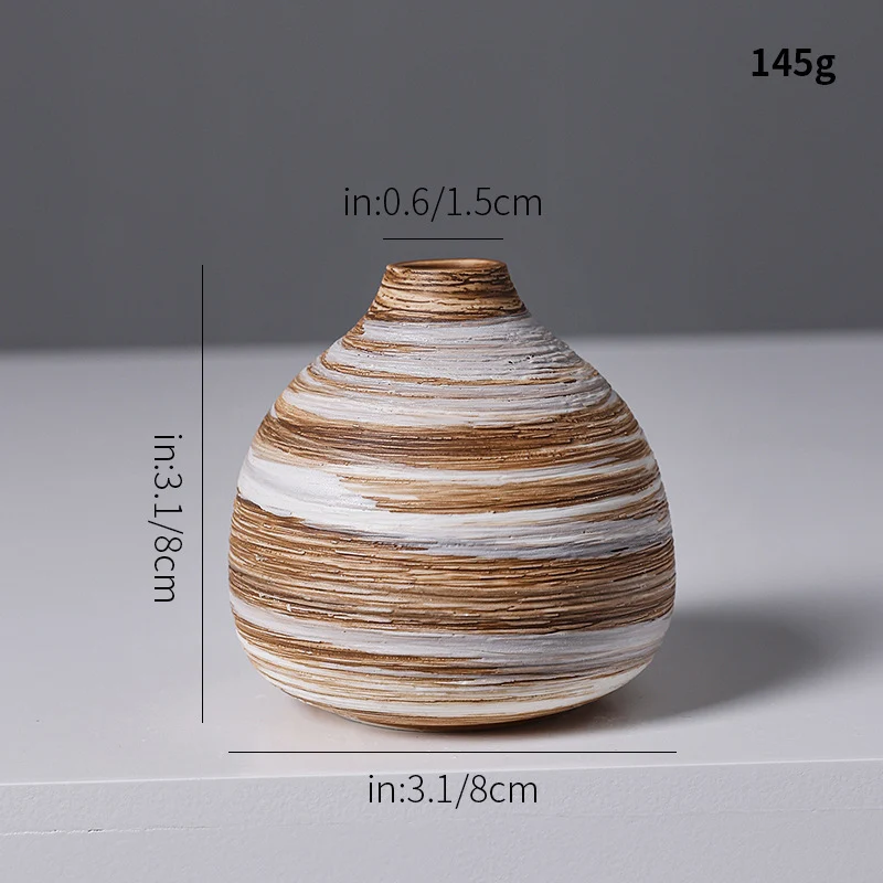 Künstlerische Spiraldesign Keramikvase Karnz