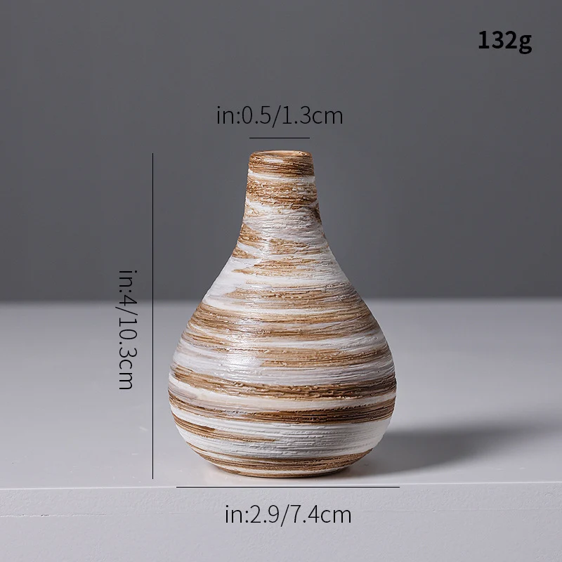 Künstlerische Spiraldesign Keramikvase Karnz