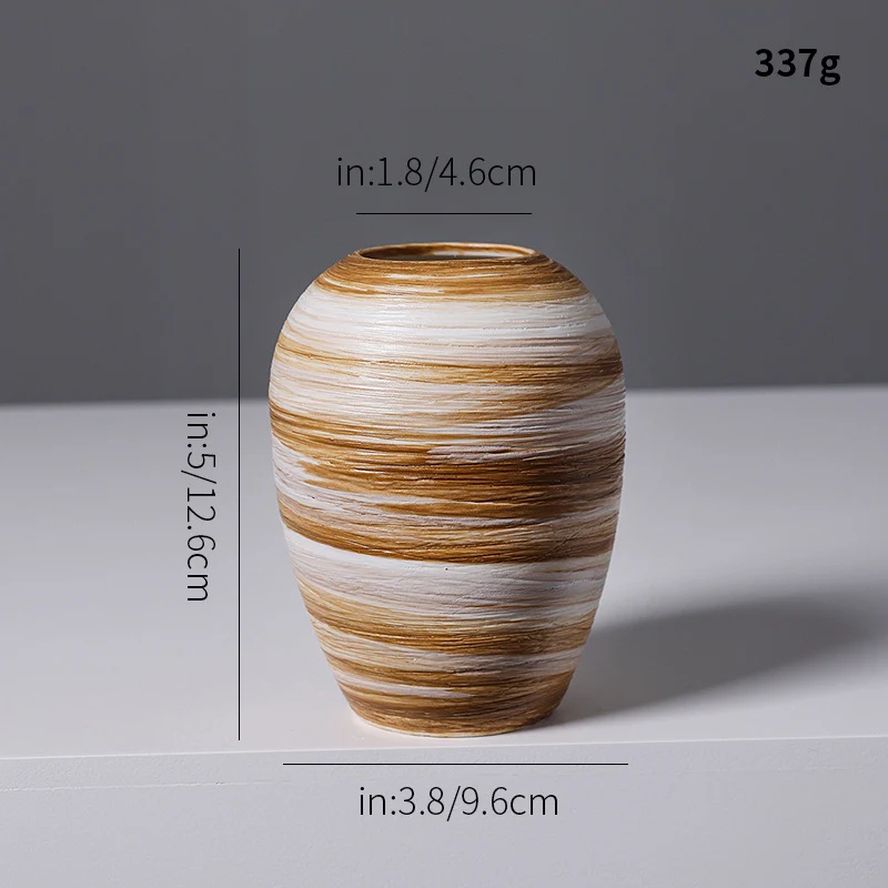 Künstlerische Spiraldesign Keramikvase Karnz