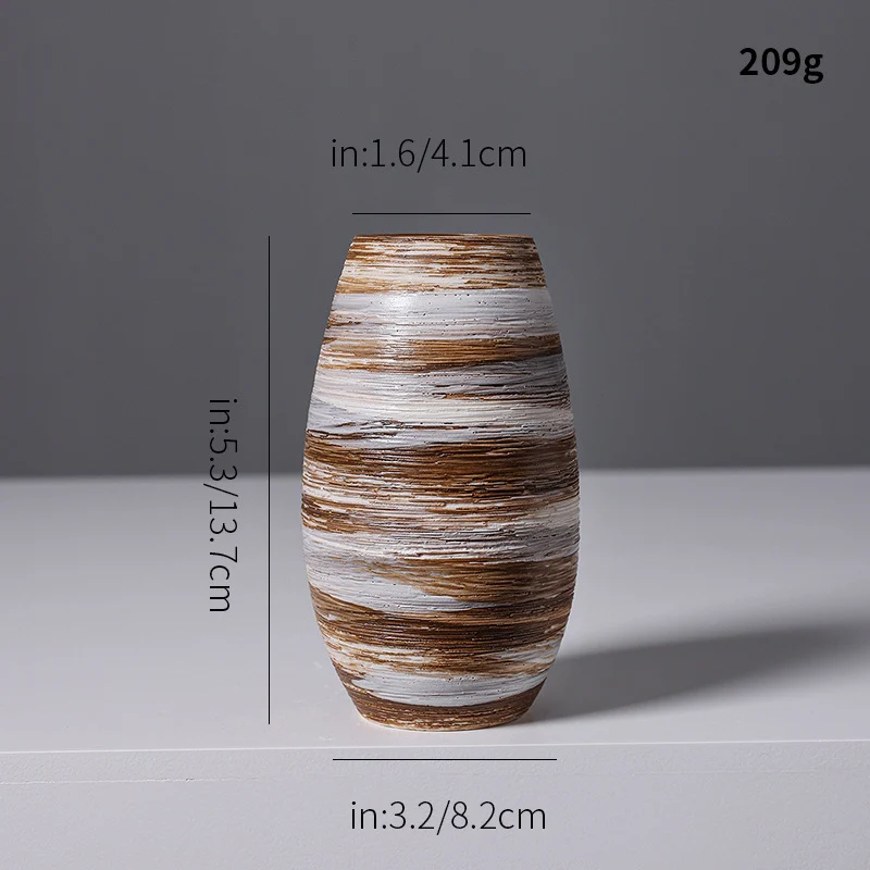 Künstlerische Spiraldesign Keramikvase Karnz