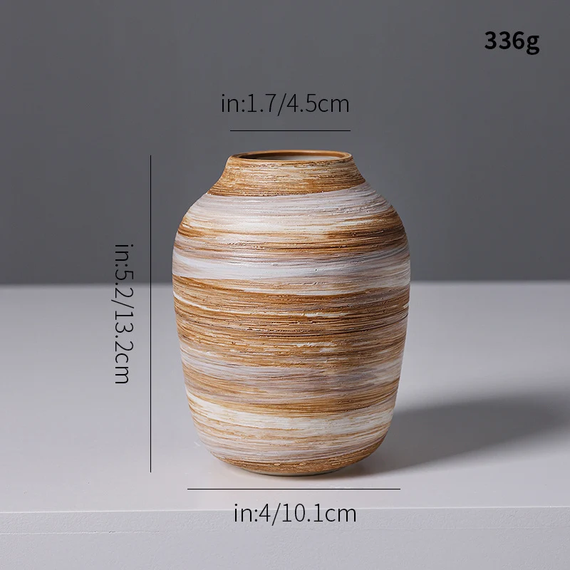 Künstlerische Spiraldesign Keramikvase Karnz