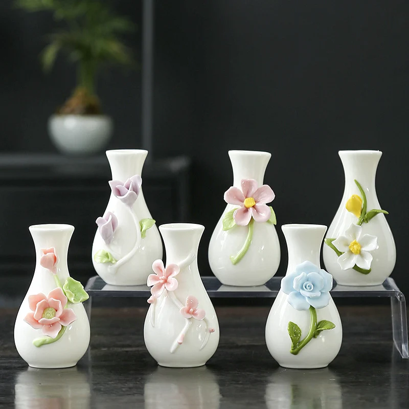 Florale Kunst Keramikvase Karnz