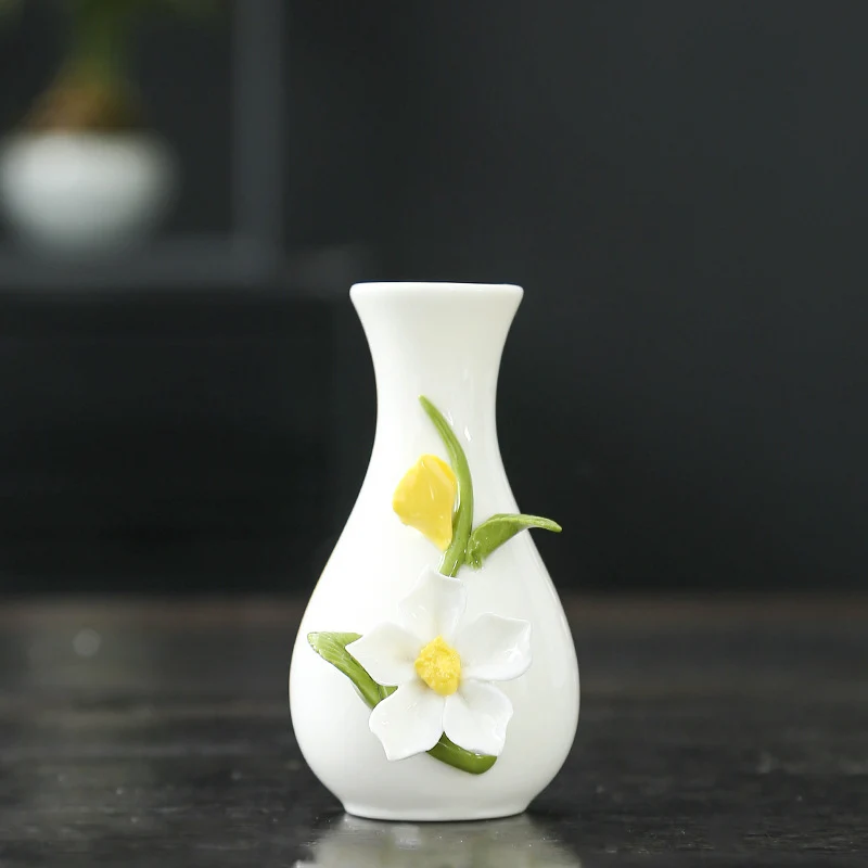 Florale Kunst Keramikvase Karnz