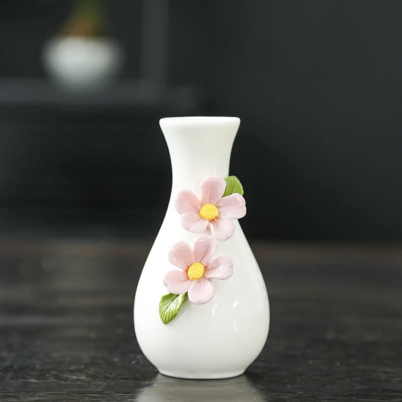 Elegante Florale Keramische Vase Karnz