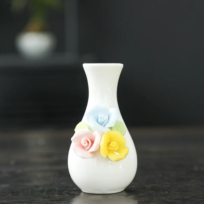 Elegante Florale Keramische Vase Karnz
