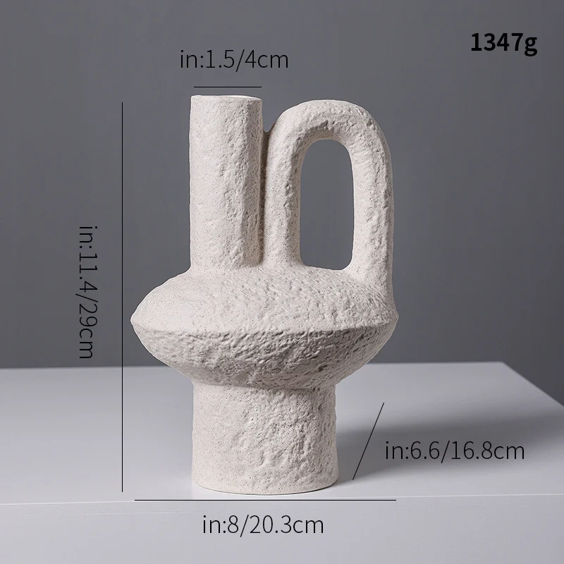 Künstlerische Tonvase Karnz