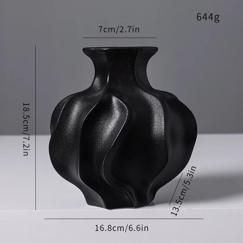 Künstlerische Keramikvase Karnz