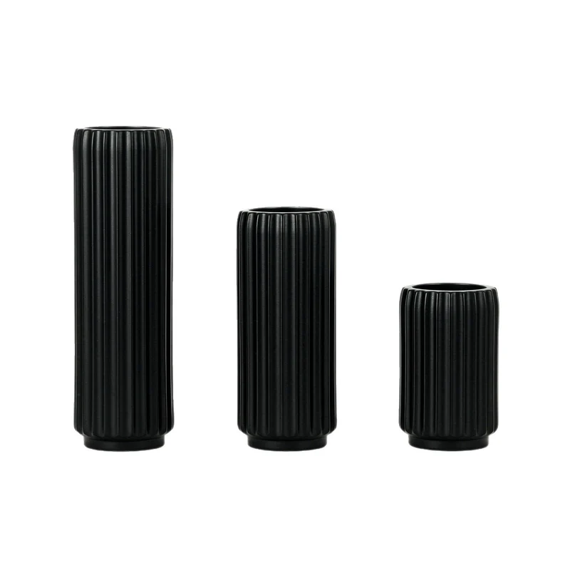 Elegante Fluted Dekorative Bodenvase Karnz
