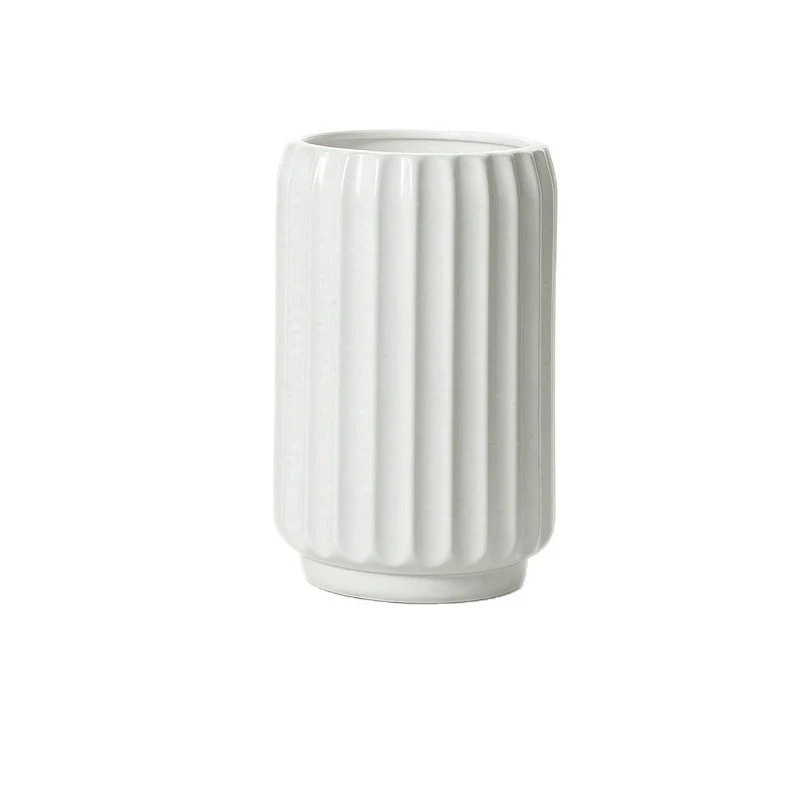 Elegante Fluted Dekorative Bodenvase Karnz