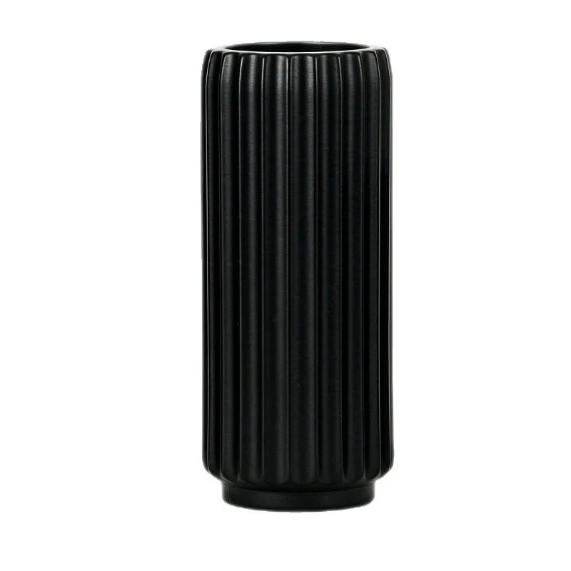 Elegante Fluted Dekorative Bodenvase Karnz