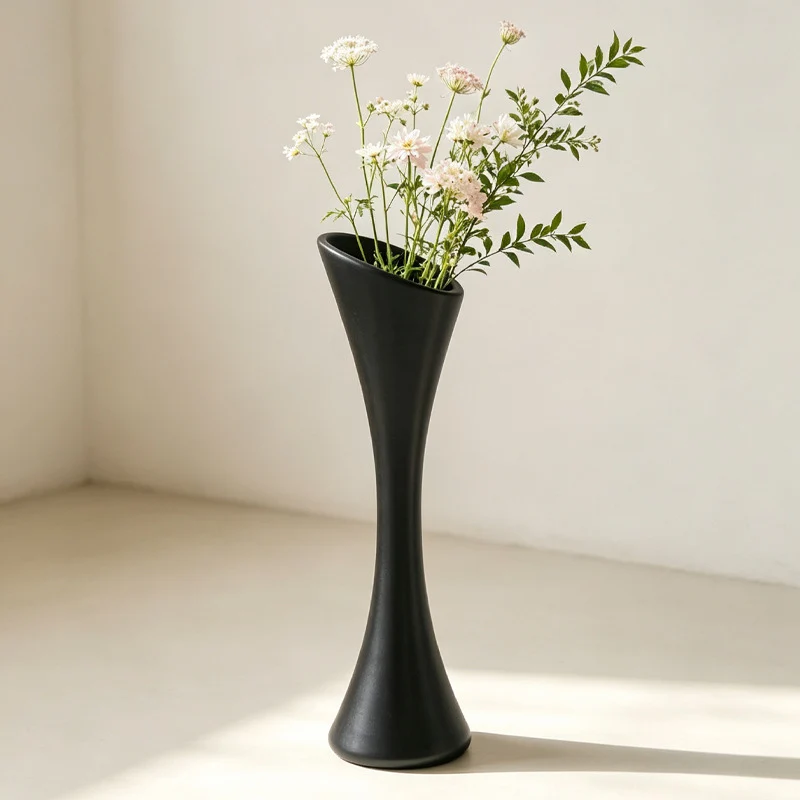 Elegante Kurven Dekorative Bodenvase Karnz