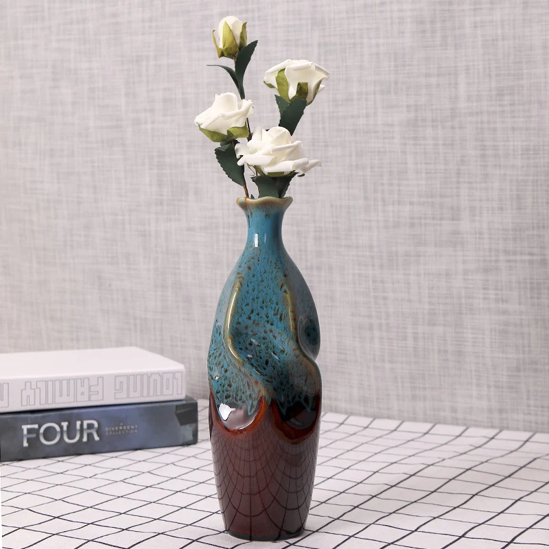 Artisanale Keramische Dekorative Flasche Vase Karnz