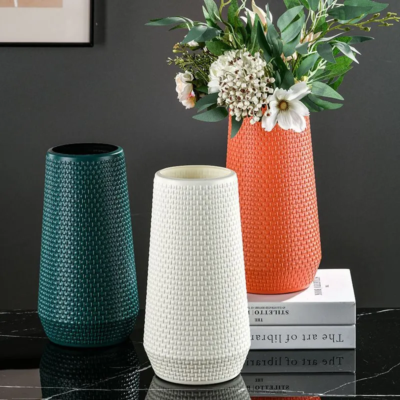 Texturierte Gewebte Dekorative Vase Karnz