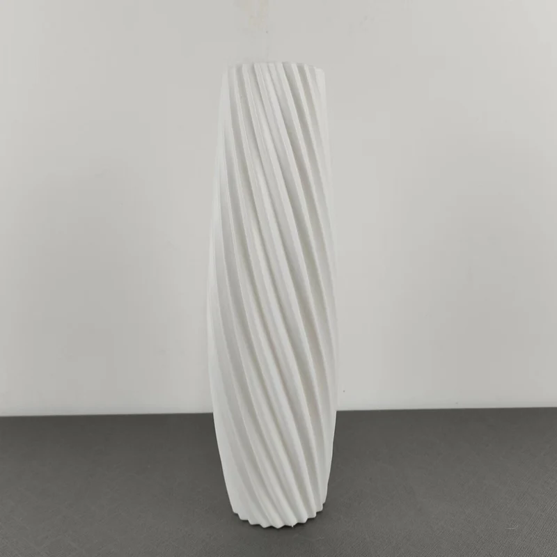 Textured Spiral Decorative Vase Karnz