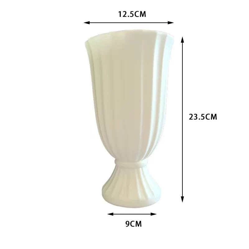Dekorative gerippte Blumenvase Karnz