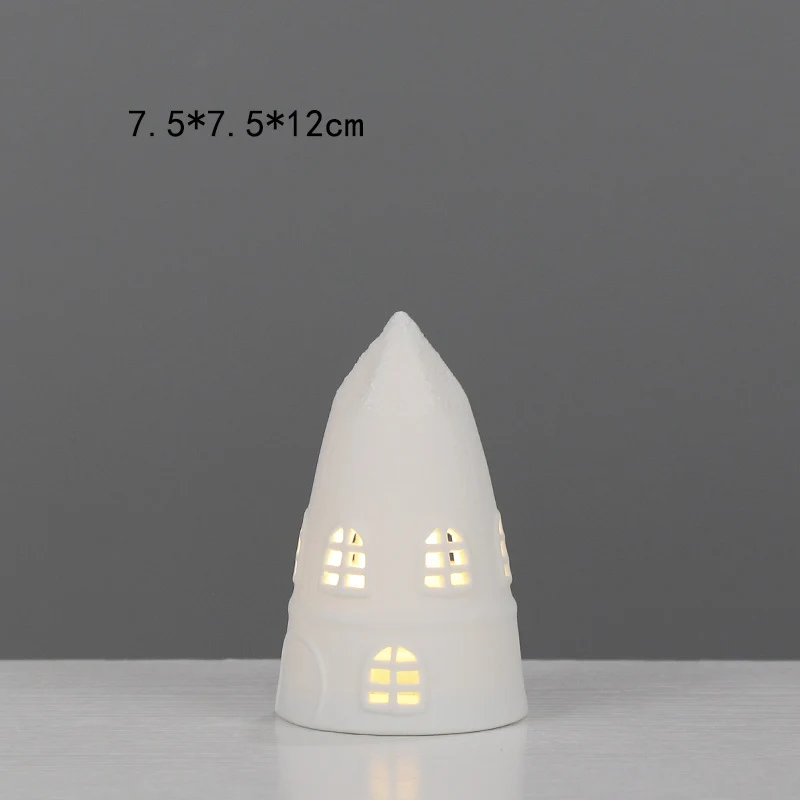 Dekorative hausförmige keramische Nachtlampe Karnz
