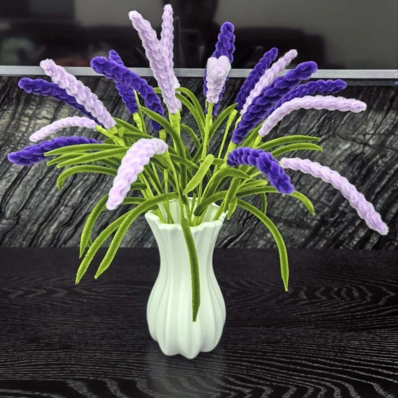 Dekorativer gerippter Keramikblumenvas Karnz