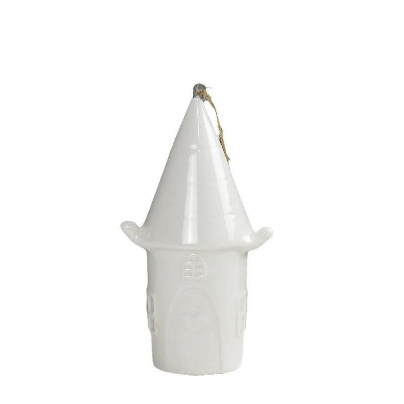 Dekorative Keramikhäuschen Figur Karnz