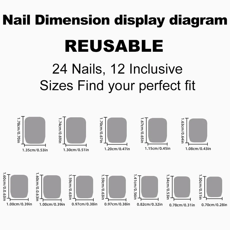 Künstliche Nagelset Karnz