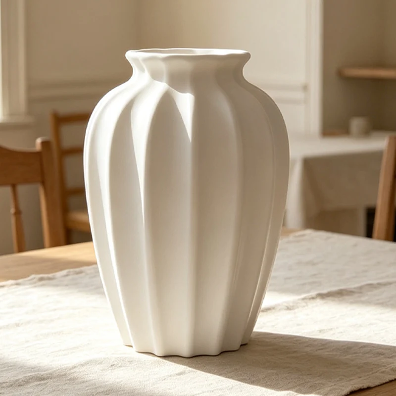Skulpturale Texturierte Dekorative Vase Karnz